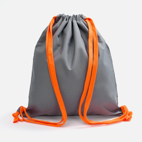 Рюкзак B3, серый с оранжевыми лямками