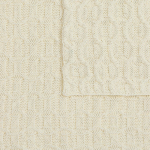 Плед Braidera, белый (молочный)