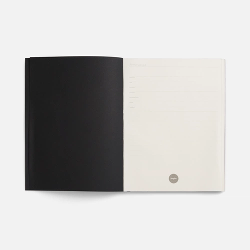 Ежедневник Flat Maxi, недатированный, черный