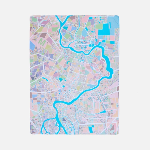 Флисовый плед Feltro Color Plus с печатью на заказ, S