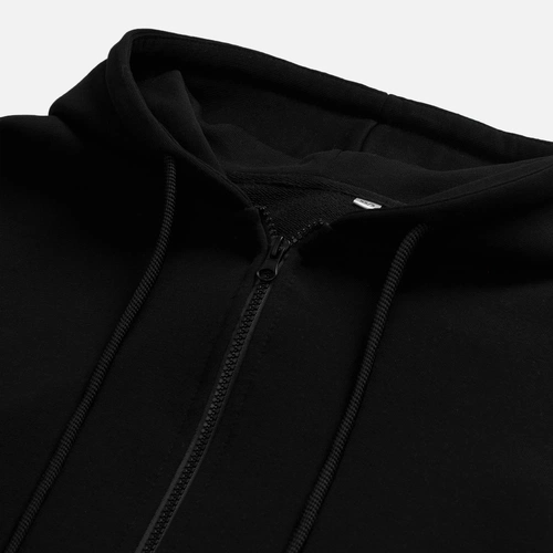 Толстовка унисекс оверсайз на молнии Zippy Terry, черная