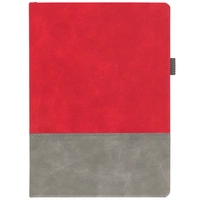 Ежедневник Horizon, недатированный, серый с красным