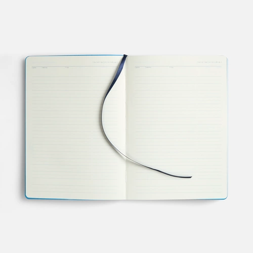 Ежедневник Doppio, недатированный, синий с голубым