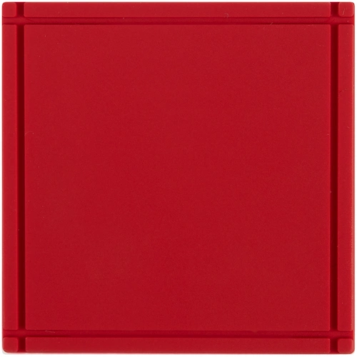 Лейбл из ПВХ Dzeta, L, красный