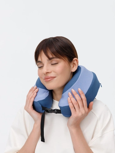 Дорожная подушка Piligrim, голубая