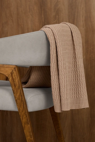 Плед Slumberland, бежевый меланж