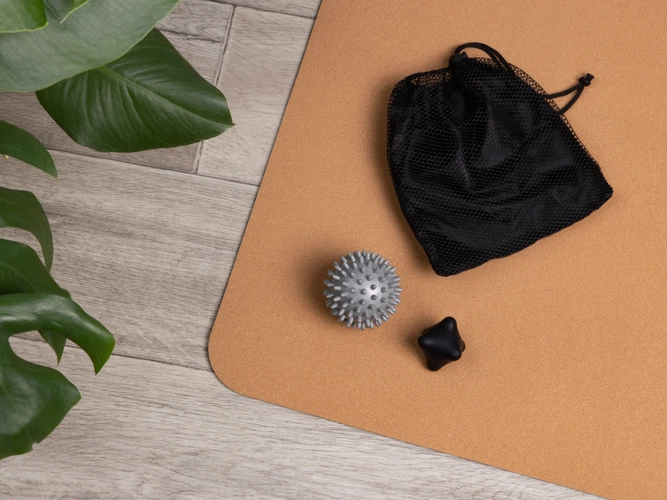 Набор массажных мячей для MФР Relaxify, черный с серым