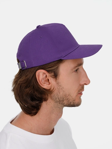 Бейсболка Long Beach, темно-фиолетовая