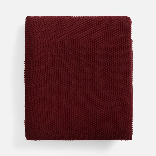 Плед Longview, темно-красный (винный)