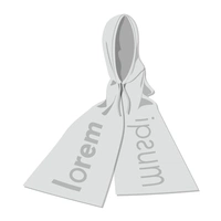 Капор-шарф на заказ Lanita, полушерсть