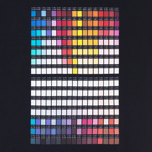 Футболка T-bolka 160 с DTG-печатью Kornit Color Chart 3, темно-синяя, размер L