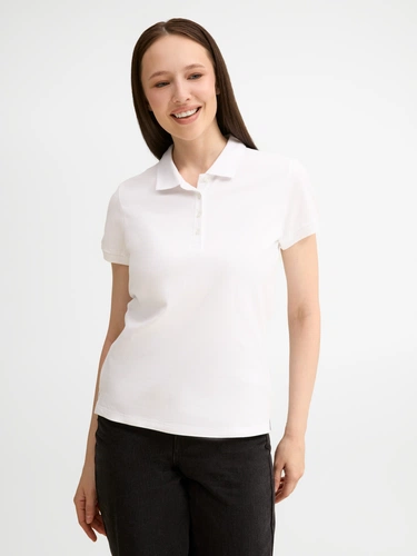 Рубашка поло женская People 210, белая