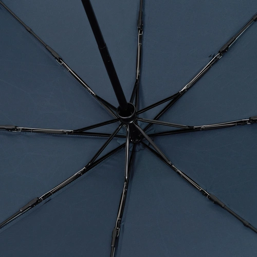 Зонт складной Smooth Move с плавным закрытием, темно-синий