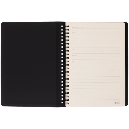 Ежедневник Spring Urban на заказ, недатированный, черный