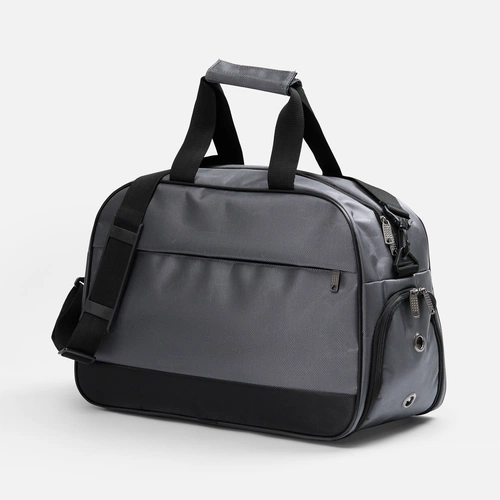 Спортивная сумка Atlantes, светло-серая с черным