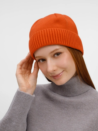 Шапка ComFleece, темно-оранжевая (кирпичная)