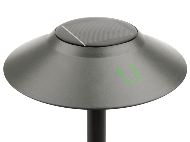 Светильник на солнечной батарее Ufology, темно-серый (графит) с нанесением