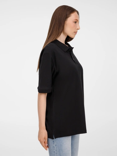 Рубашка поло унисекс Upswing, черная