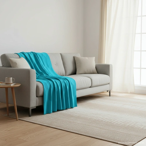 Плед Rombus, бирюзовый