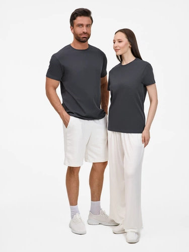 Футболка унисекс T-Bolka 200, темно-серая (графит)