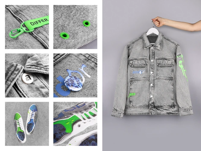 Куртка джинсовая O2, серая, размер XL/XXL с нанесением и кастомизацией