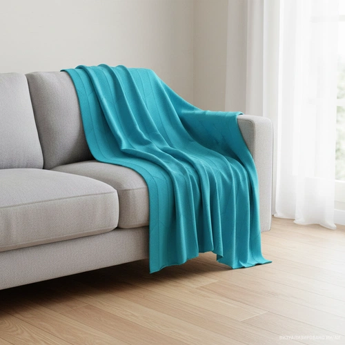 Плед Rombus, бирюзовый