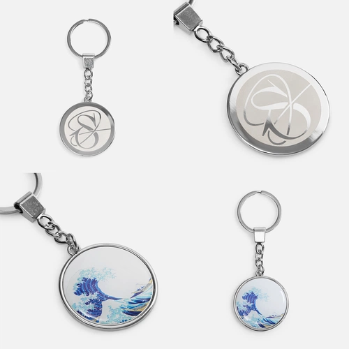 Сет металлических брелков с нанесением