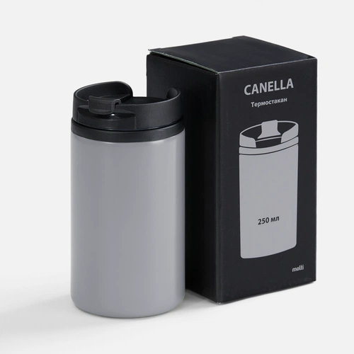 Термостакан Canella, серый матовый