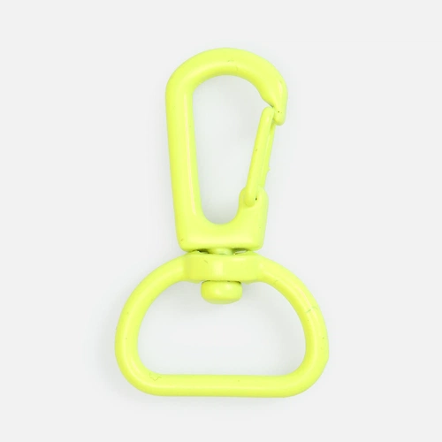 Застежка-карабин Snap Hook, M, желтый неон