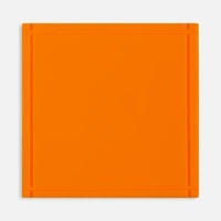 Лейбл из ПВХ Dzeta, L, оранжевый неон