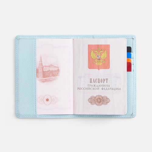 Обложка для паспорта Unison, голубая