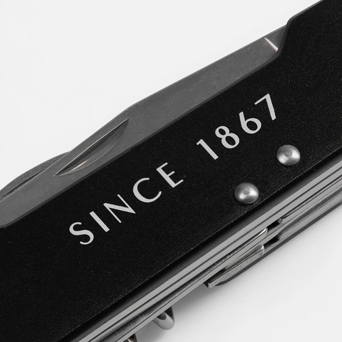 Туристический нож Liten Halp, черный с нанесением