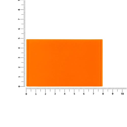 Лейбл из ПВХ Dzeta, ХL, оранжевый неон