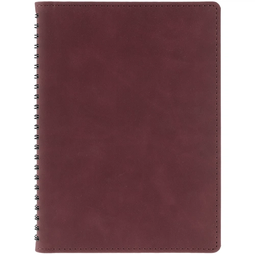 Ежедневник Spring Urban на заказ, недатированный, бордовый