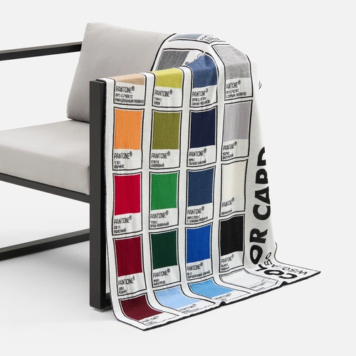 Плед-пантон «Вязание на заказ», полушерсть