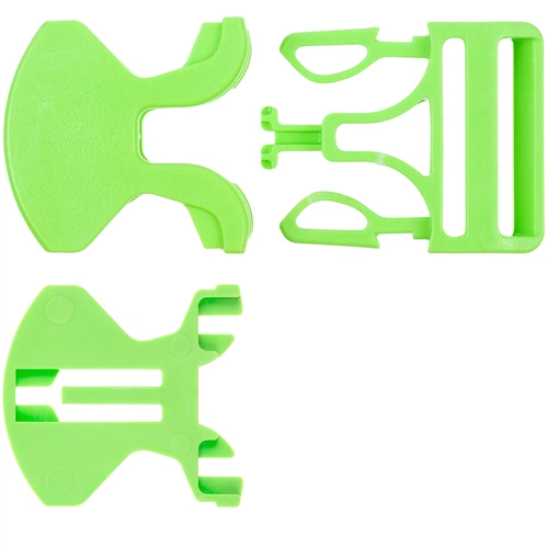 Застежка-пряжка односторонняя Triden, зеленый неон