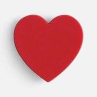 Джибитс из ПВХ «Сердце», красный