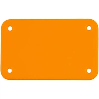 Лейбл из ПВХ Kreta, S, оранжевый неон