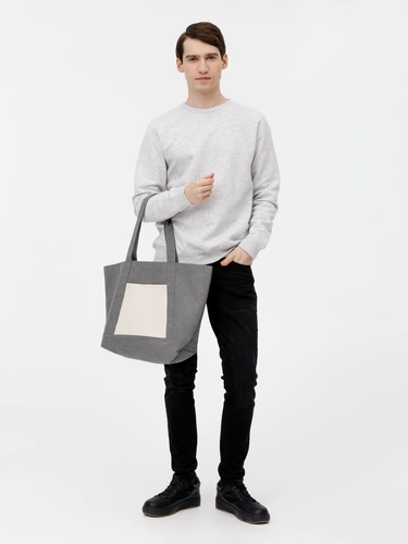 Шопер Shophop, серый с неокрашенным