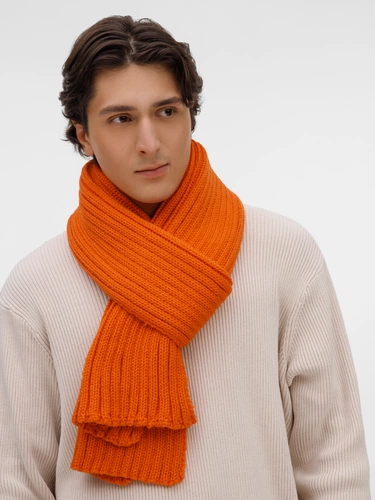 Шарф HappyGo, оранжевый