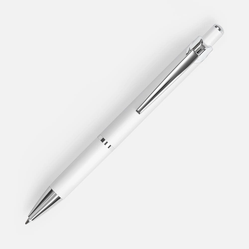 Ручка шариковая Chromos Soft Touch, белая