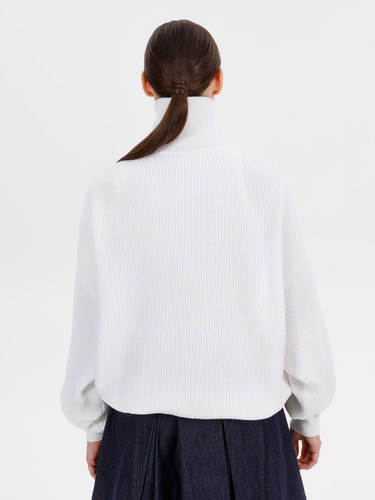 Джемпер Siluetti Birne, молочно-белый
