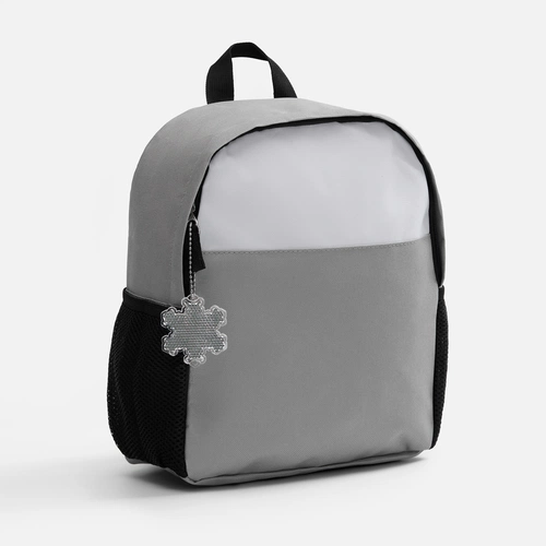 Пешеходный светоотражатель с цепочкой «Снежинка», белый