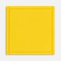 Лейбл из ПВХ Dzeta, L, желтый