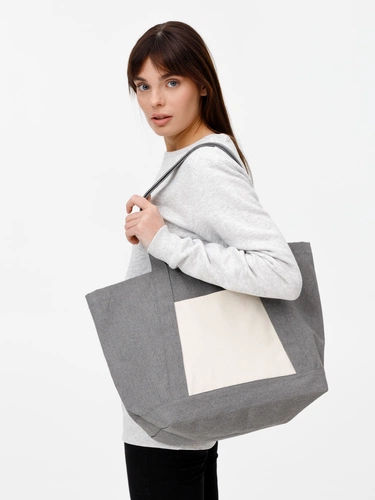 Шопер Shophop, серый с неокрашенным