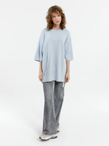 Джемпер с коротким рукавом Siluetti Volumica, светло-голубой