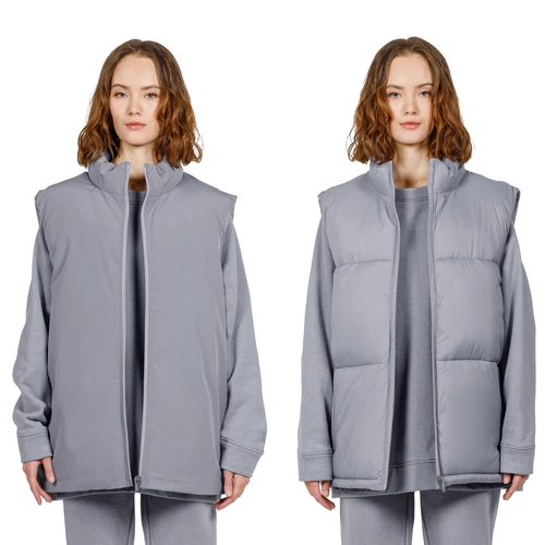 Жилет двусторонний V2, серый