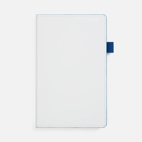 Ежедневник White Shall, недатированный, бело-синий