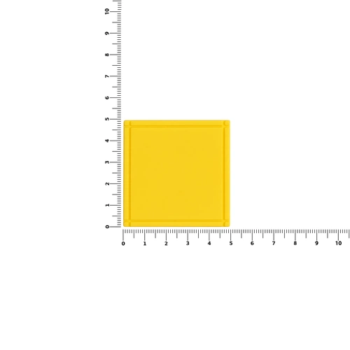 Лейбл из ПВХ Dzeta, L, желтый