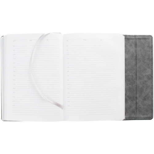 Ежедневник Flap на заказ, недатированный, серый